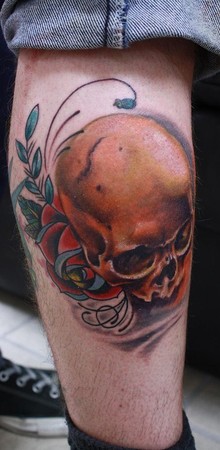 Ty McEwen - skull tattoo